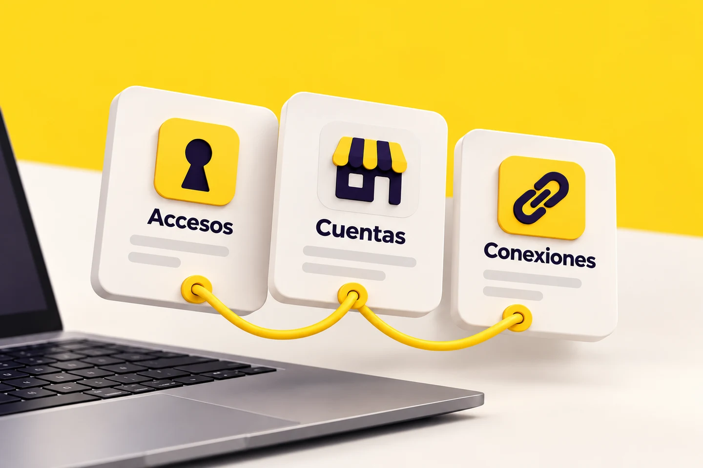 Accesos, cuentas y conexiones unidos en una estructura organizada Accesos, cuentas y conexiones unidos en una estructura organizada